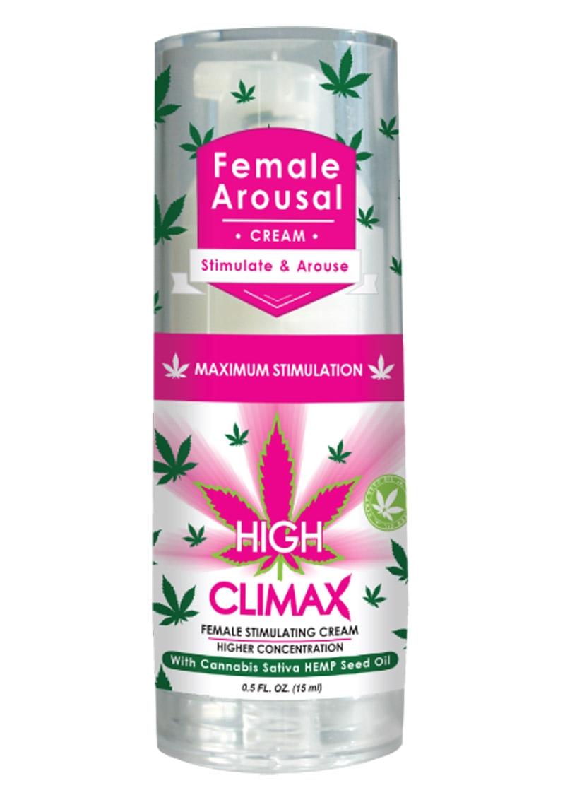High Climax Female Arousal Cream with Hemp Seed Oil .5 oz