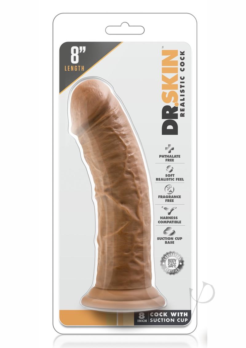 Dr. Skin Silver Collection Dildo with Suction Cup 8in