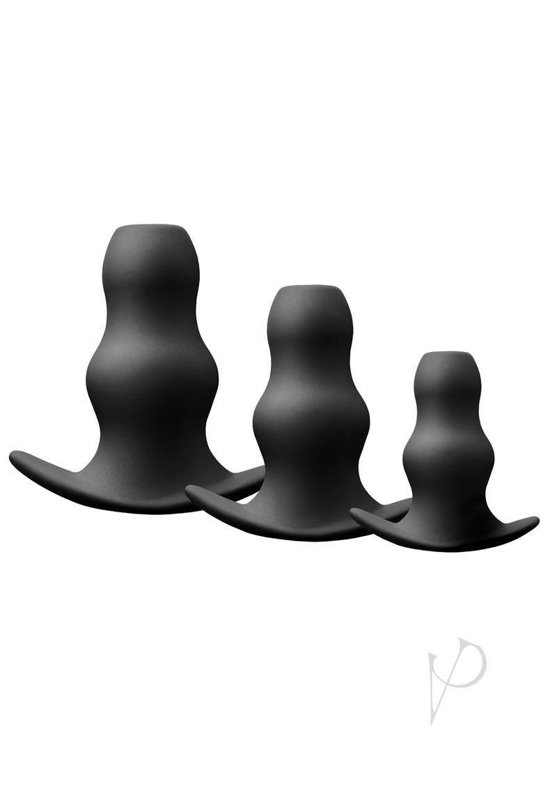Renegade Peekers Trainer Silicone Hollow Butt Plugs Kit (3 Per Set)