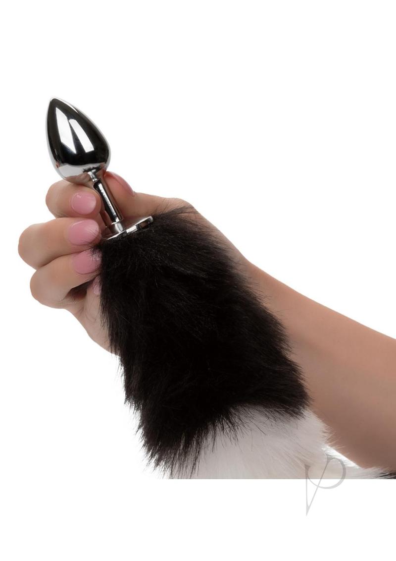 Running Wild Faux Fur Tail and Metallic Anal Plug