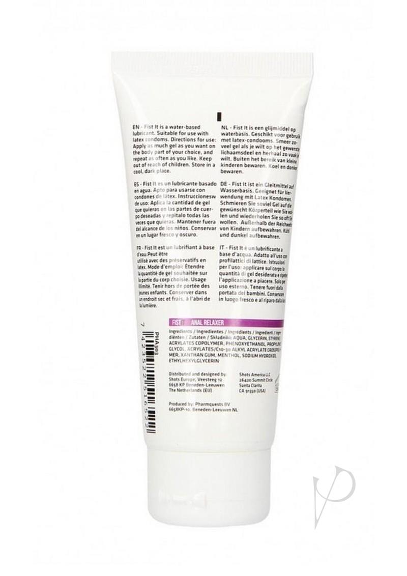 Fist It Anal Relaxer Water Based Lubricant 100ml/3.38oz