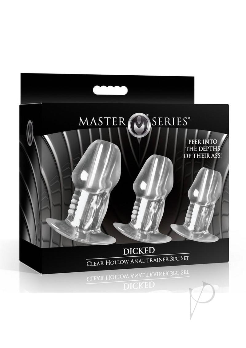 Master Series Dicked Hollow Anal Plug Set (3 Piece)