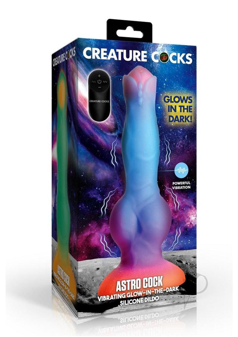 Creature Cocks Astro Cock Vibrating Glow-in-the-Dark Silicone Dildo