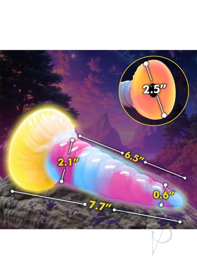 Creature Cocks Unicorn Glow-in-the-Dark Vibrating Rechargeable Silicone Dildo