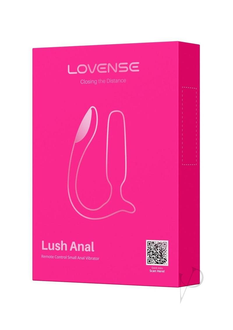 Lovense Lush Rechargeable App Compatible Silicone Vibrating Light Up Anal Plug