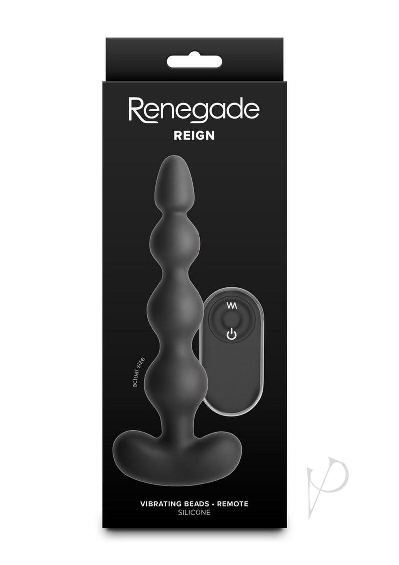 Renegade Reign Rechargeable Silicone Vibrating Anal Beads with Remote