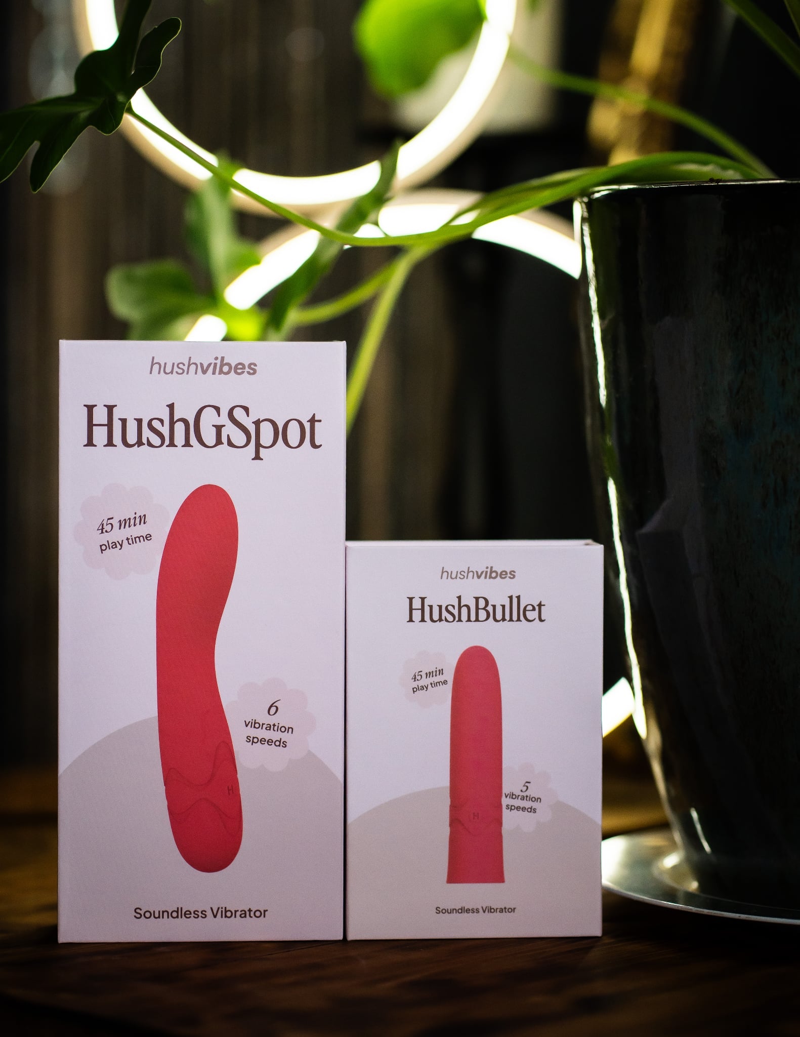 Hush Silicone G-Spot Vibrator - Coral